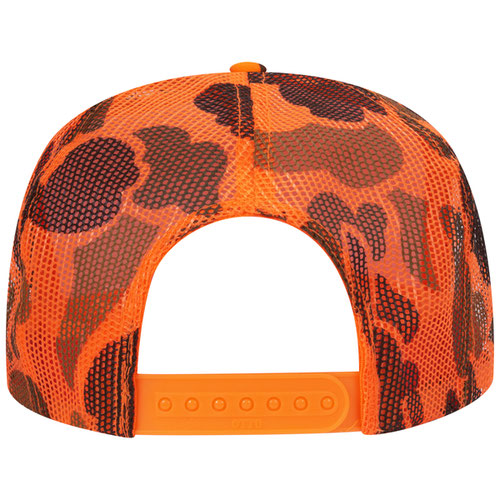 Sacred - Orange Camo Trucker Snapback