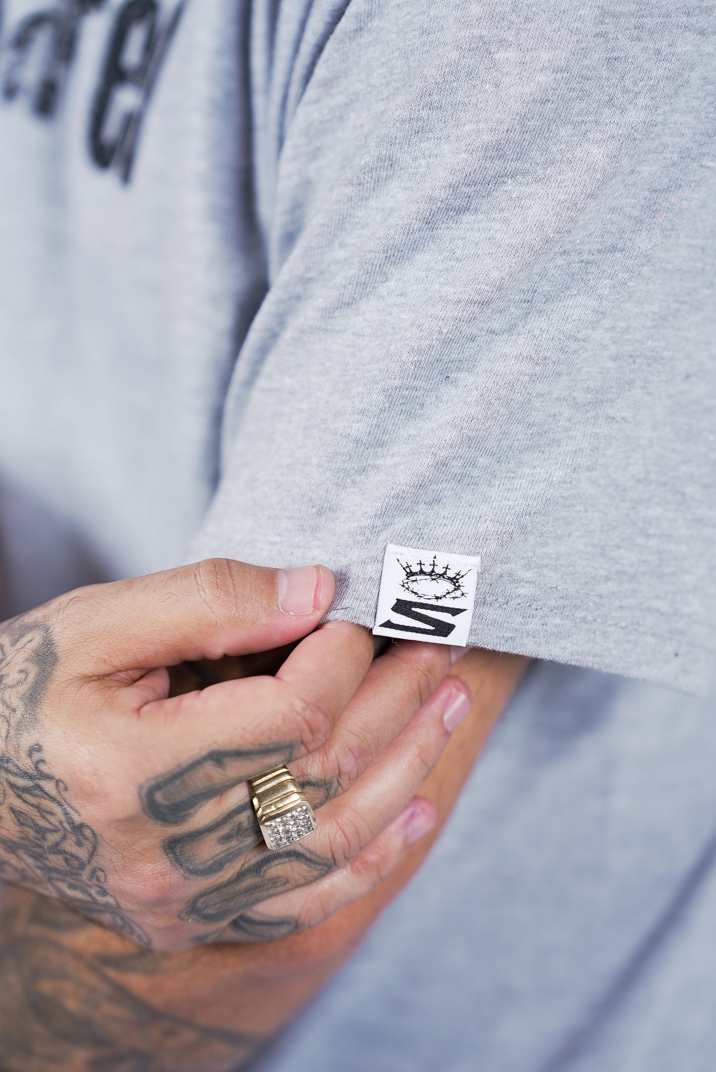 PYP Jumbo Print Premium Tee Heather Grey
