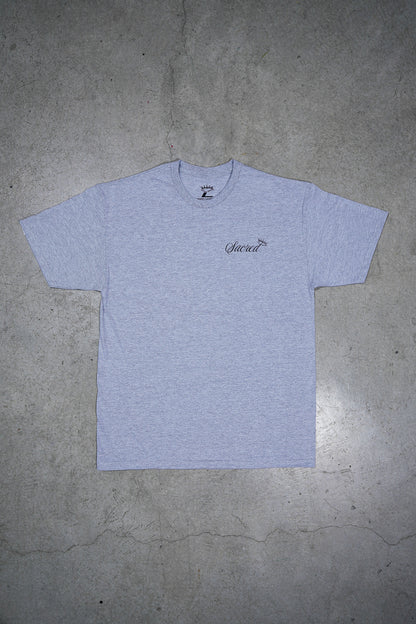 PYP Cursive Premium Tee Heather Grey