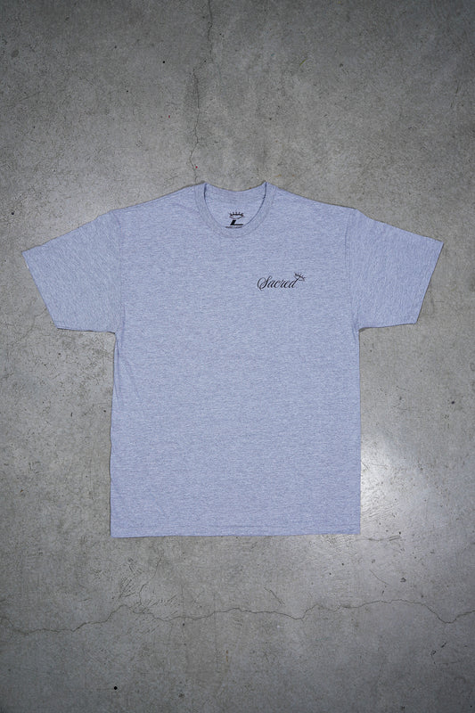 PYP Cursive Premium Tee Heather Grey