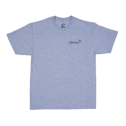 PYP Cursive Premium Tee Heather Grey