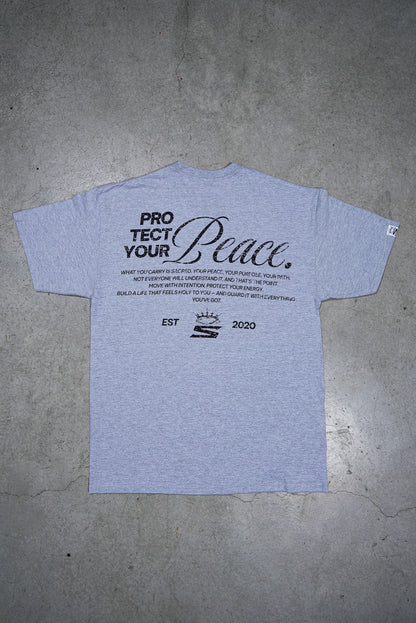 PYP Cursive Premium Tee Heather Grey