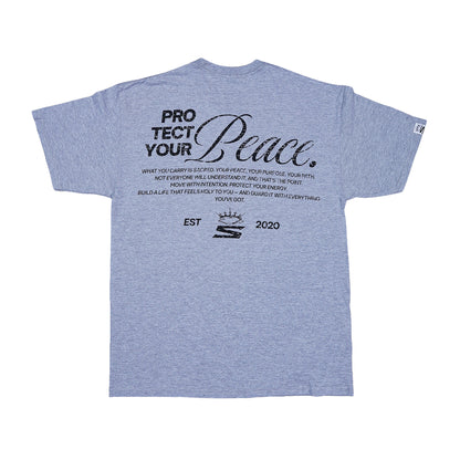 PYP Cursive Premium Tee Heather Grey