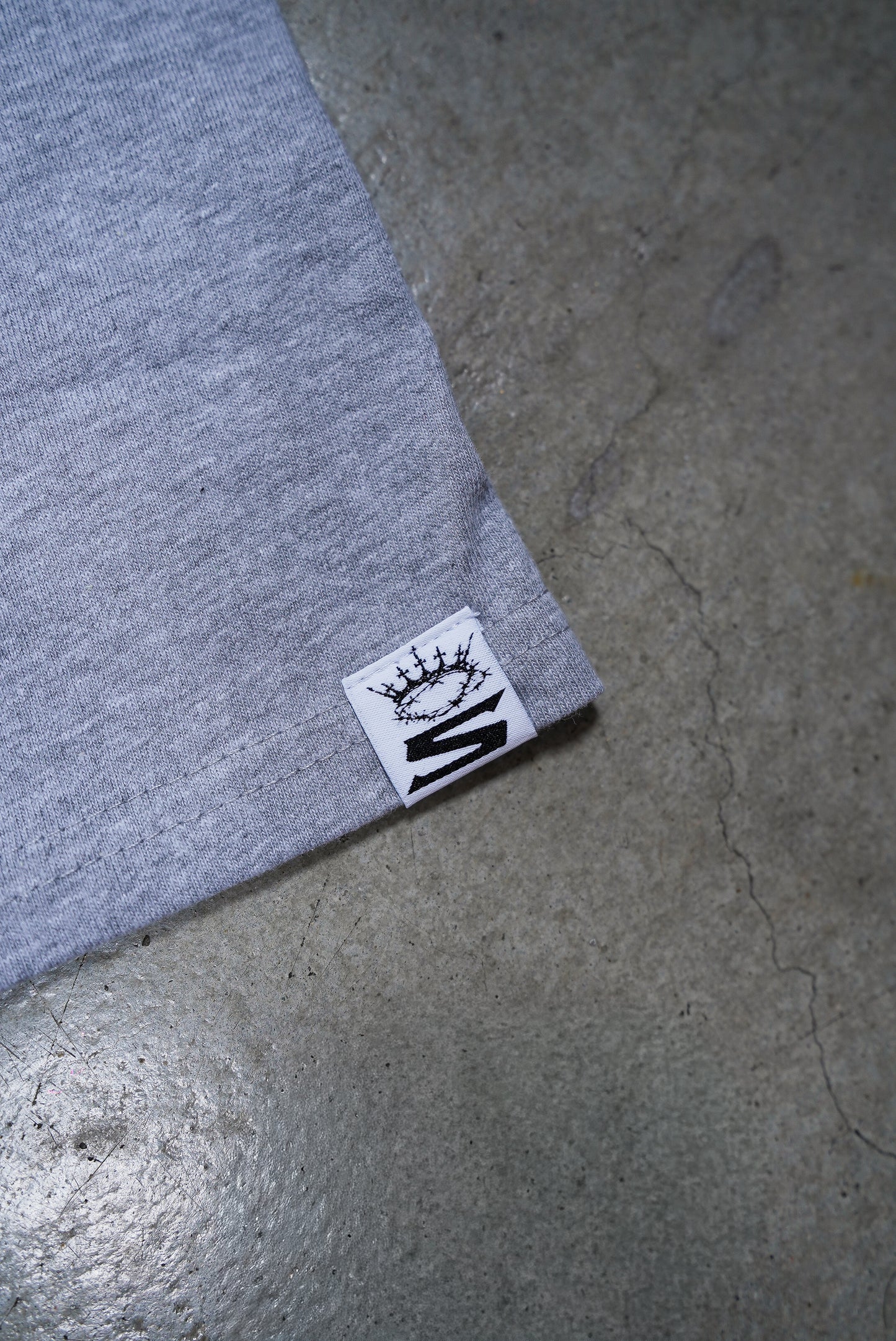 PYP Cursive Premium Tee Heather Grey