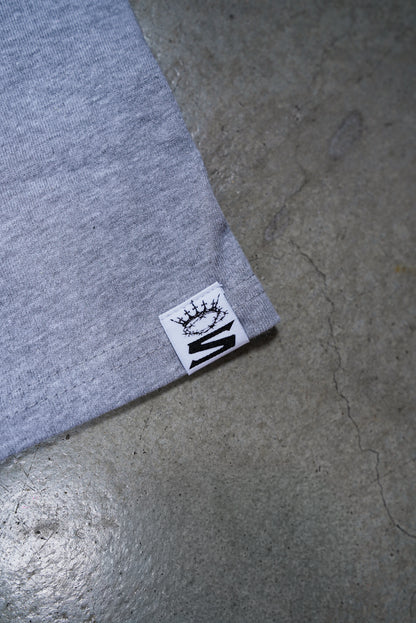 PYP Cursive Premium Tee Heather Grey