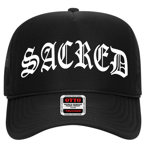 Sacred - Black Trucker Snapback